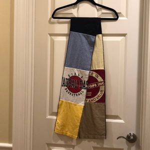 Green 3 scarf. Made from vintage fabrics.